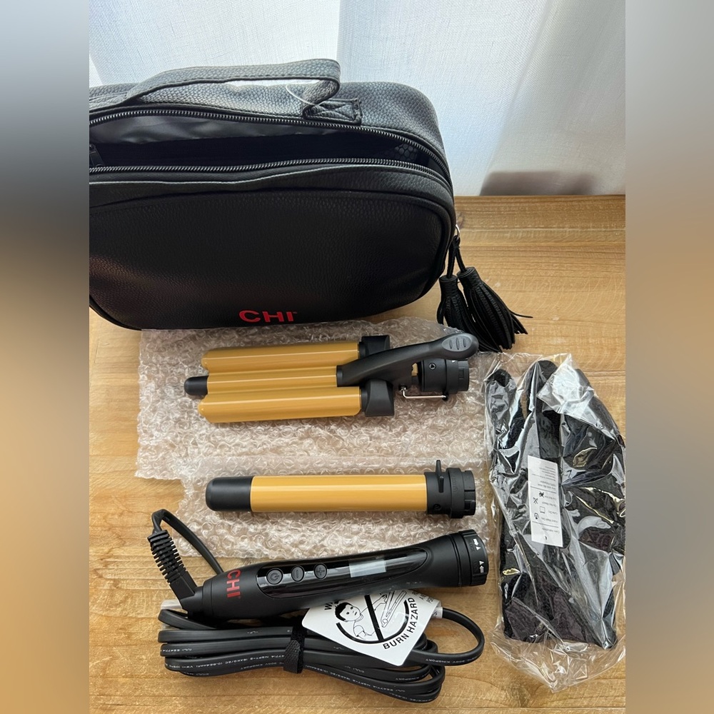 CHI Interchangeable Curl & Wave Kit New